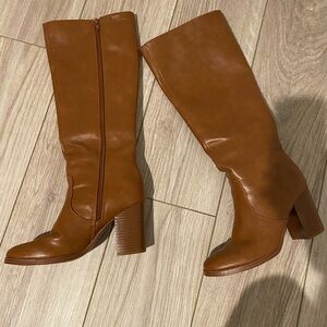 Nine West Brown Heeled Boots
